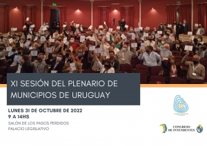 XI Sesi&oacute;n del Plenario de Municipios de Uruguay - 31 de octubre de 2022